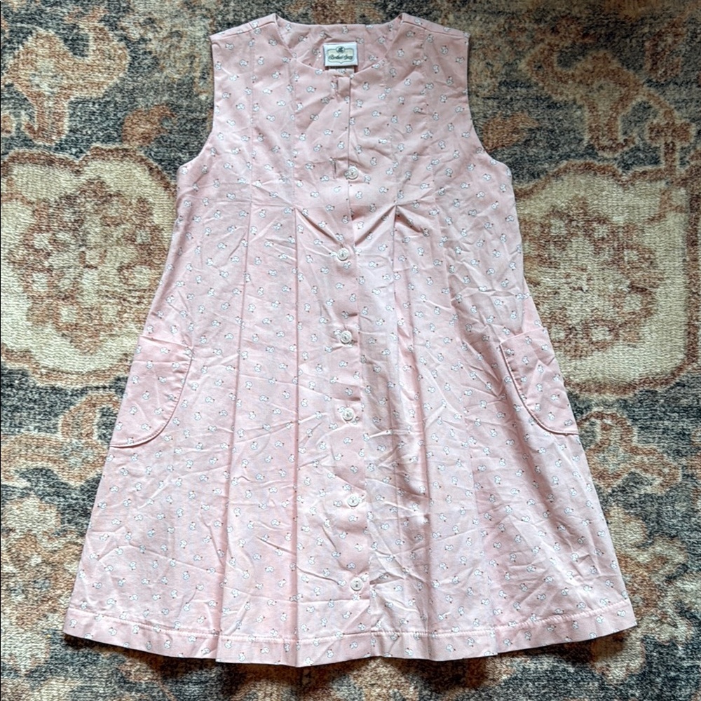 Pink Sleeveless Button-Up Dress 6